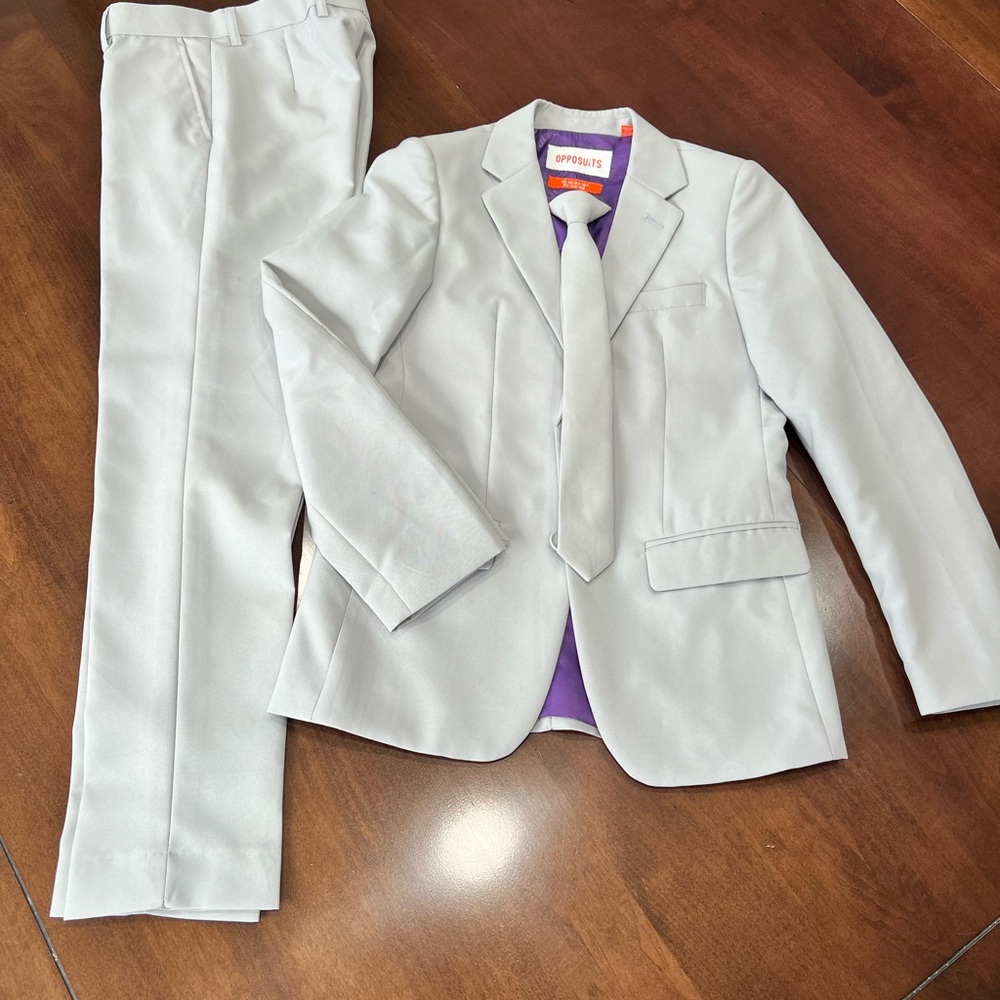 Opposuits Light Gray Big Kids Suit